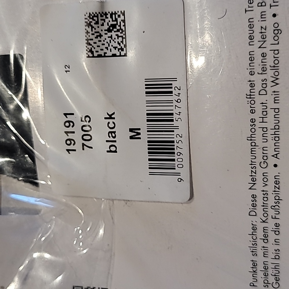 WOLFORD Stocking Gwen Tights Black New - Picture 2 of 2
